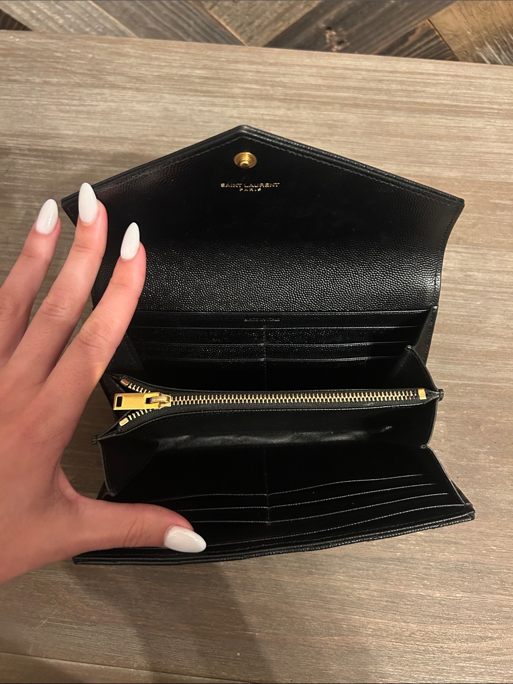 YSL Monogram Leather Wallet - Picture 8 of 8